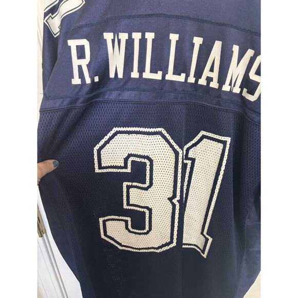 Roy Williams #31 Dallas Cowboys Reebok NFL Jersey Men’s Medium Navy Silver - Picture 9 of 11